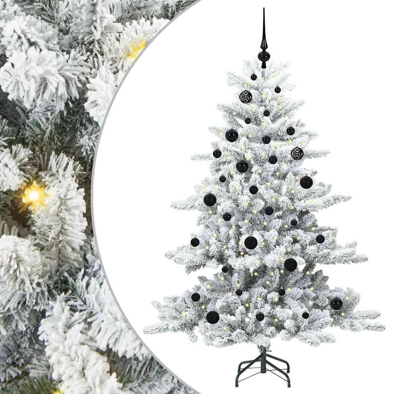 Load image into Gallery viewer, Vidaxl kunstmatige inklapbare kerstboom wit 150 cm pvc en staal