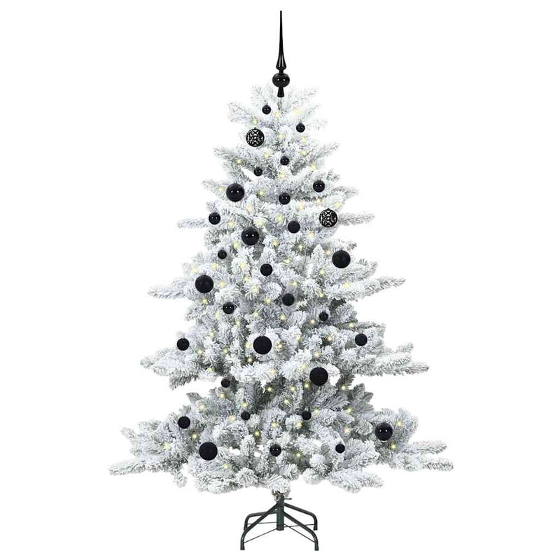Load image into Gallery viewer, Vidaxl kunstmatige inklapbare kerstboom wit 150 cm pvc en staal