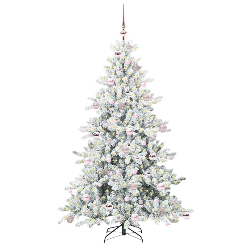Load image into Gallery viewer, Vidaxl kunstmatige inklapbare kerstboom wit 180 cm pvc en staal