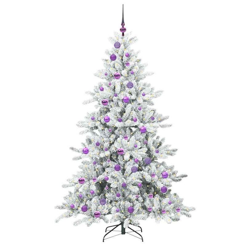 Load image into Gallery viewer, Vidaxl kunstmatige inklapbare kerstboom wit 180 cm pvc en staal