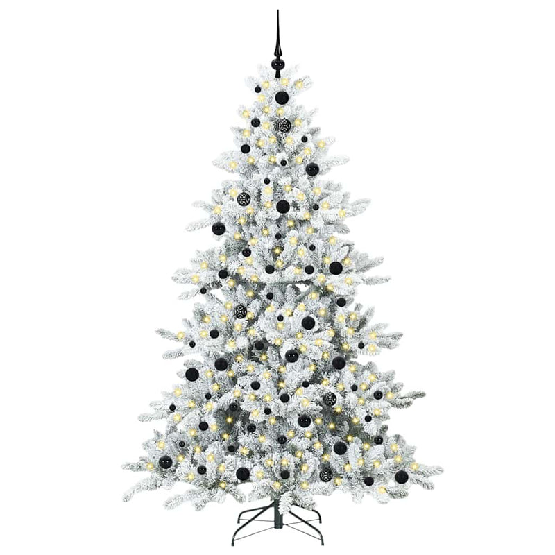 Load image into Gallery viewer, Vidaxl kunstmatige inklapbare kerstboom wit 210 cm pvc en staal