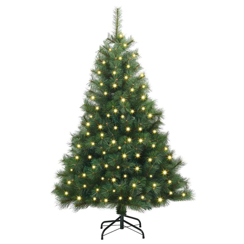 Load image into Gallery viewer, Vidaxl kunstkerstboom met 150 led met standaard groen 120 cm pe en pvc