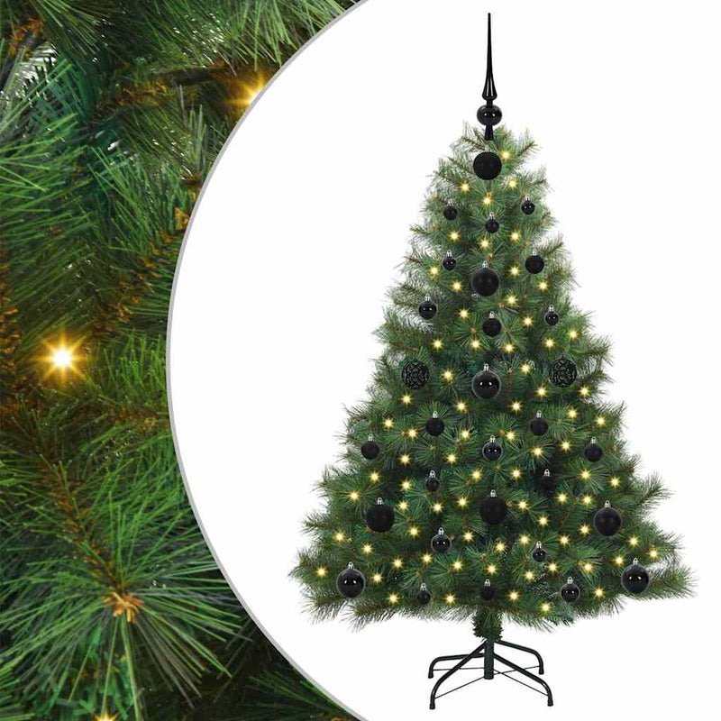 Load image into Gallery viewer, Vidaxl kunstkerstboom met 150 led met standaard groen 120 cm pe en pvc