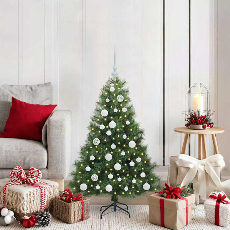 Load image into Gallery viewer, Vidaxl kunstkerstboom met 150 led met standaard groen 120 cm pe en pvc