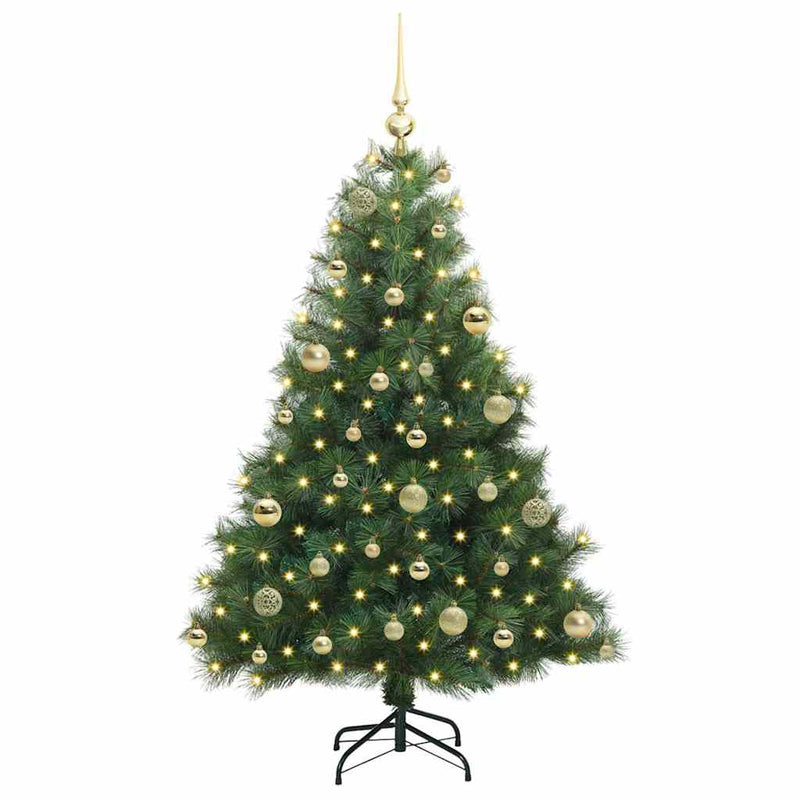 Load image into Gallery viewer, Vidaxl kunstkerstboom met 150 led met standaard groen 120 cm pe en pvc