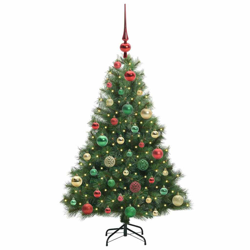 Load image into Gallery viewer, Vidaxl kunstkerstboom met 150 led met standaard groen 120 cm pe en pvc