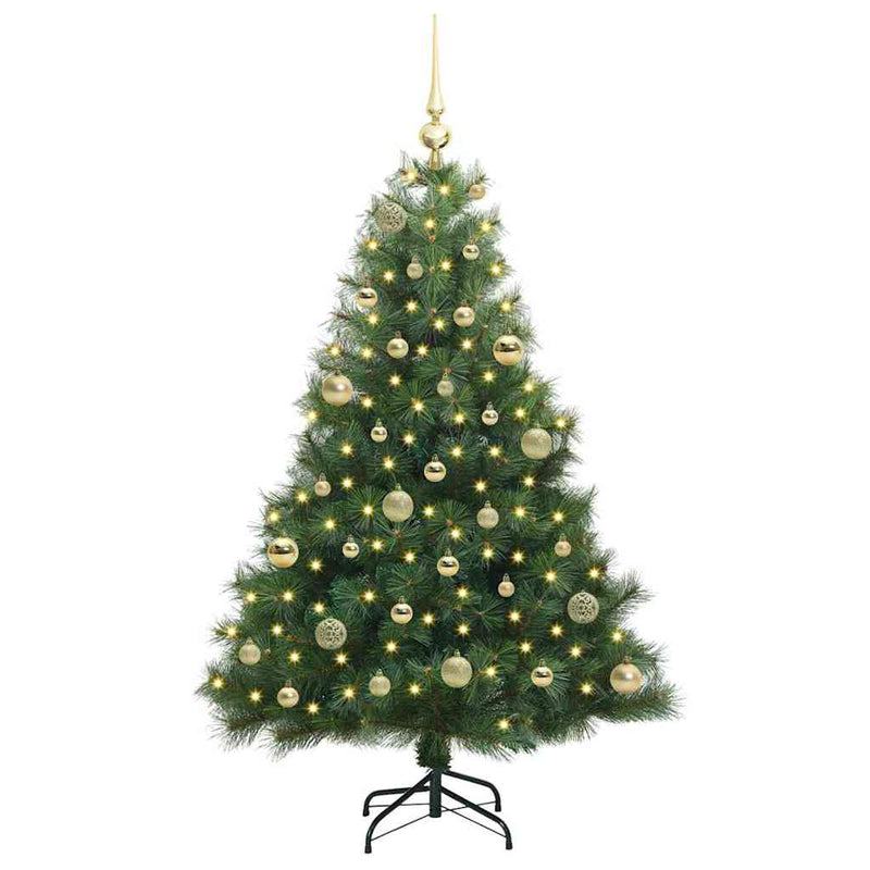 Load image into Gallery viewer, Vidaxl kunstkerstboom met 150 led met standaard groen 150 cm pe en pvc