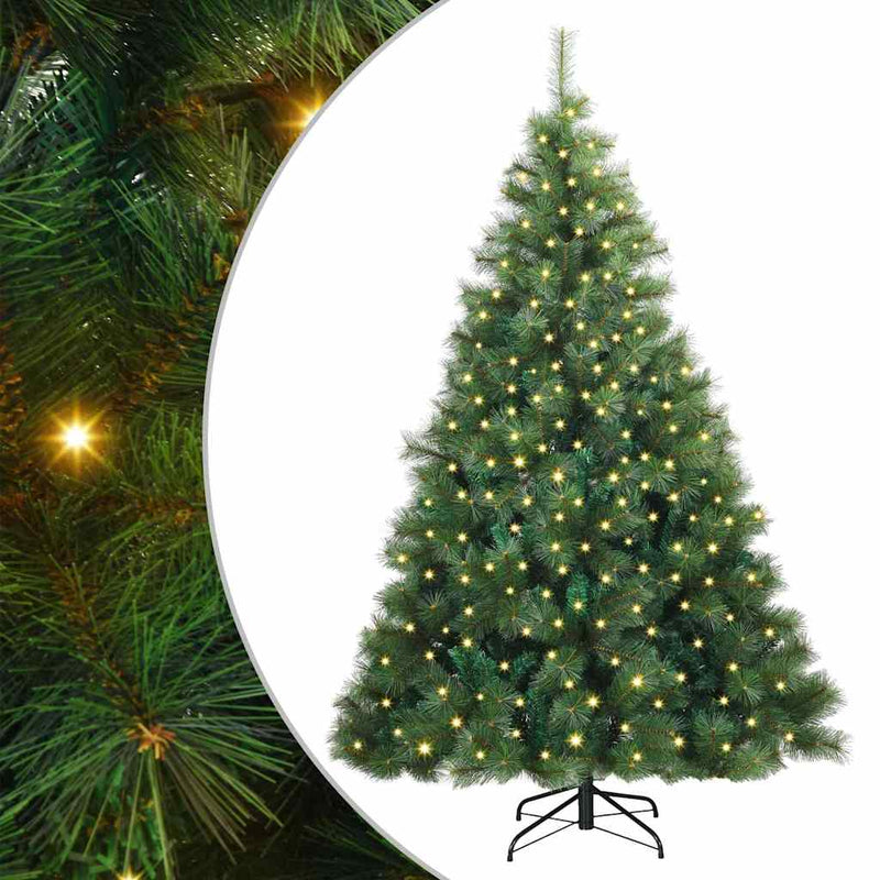 Load image into Gallery viewer, Vidaxl kunstkerstboom met 300 led met standaard groen 180 cm pe en pvc