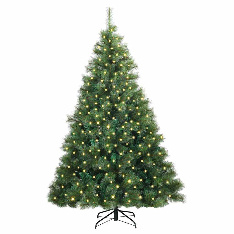 Load image into Gallery viewer, Vidaxl kunstkerstboom met 300 led met standaard groen 180 cm pe en pvc