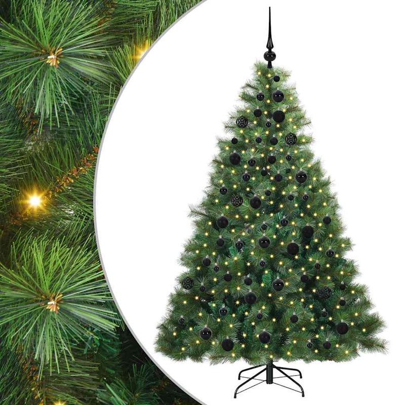 Load image into Gallery viewer, Vidaxl kunstkerstboom met 300 led met standaard groen 180 cm pe en pvc