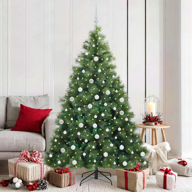 Load image into Gallery viewer, Vidaxl kunstkerstboom met 300 led met standaard groen 180 cm pe en pvc