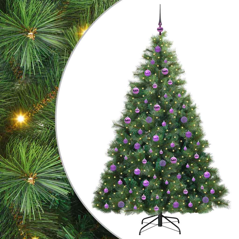 Load image into Gallery viewer, Vidaxl kunstkerstboom met 300 led met standaard groen 180 cm pe en pvc