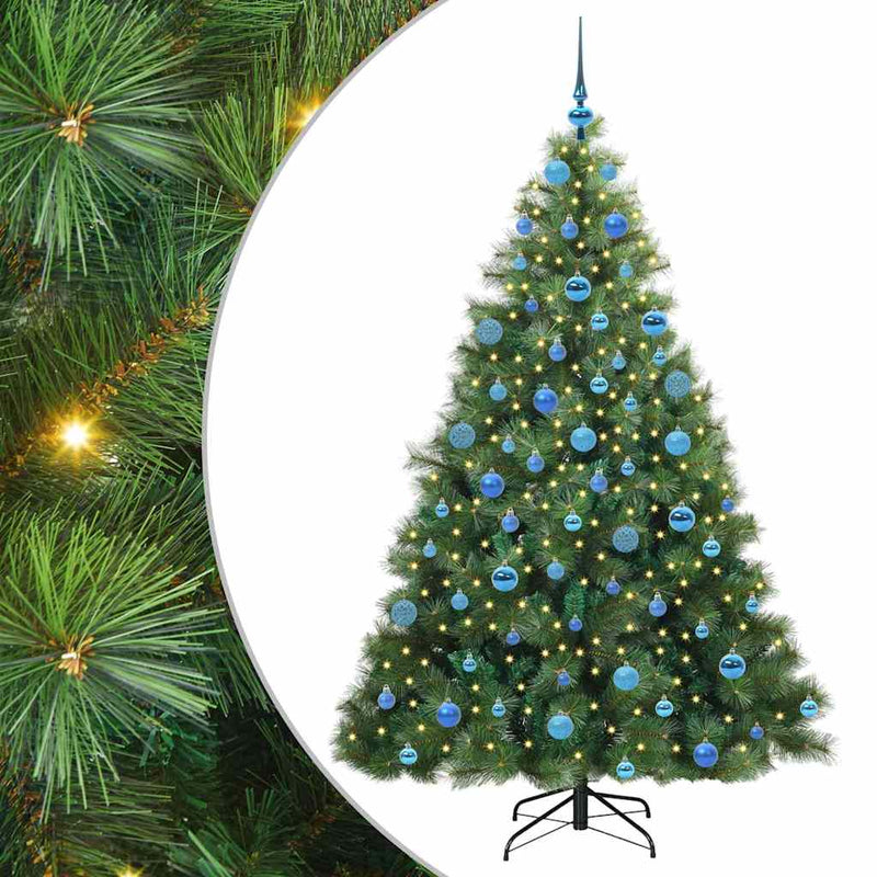 Load image into Gallery viewer, Vidaxl kunstkerstboom met 300 led met standaard groen 180 cm pe en pvc