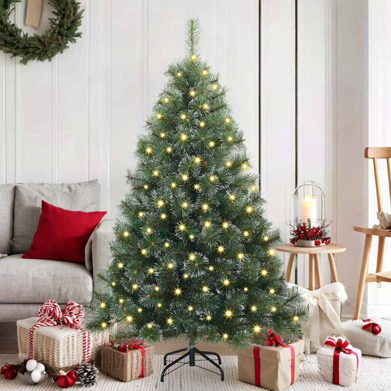 Load image into Gallery viewer, Vidaxl kunstkerstboom met 150 led met standaard groen 150 cm pe en pvc