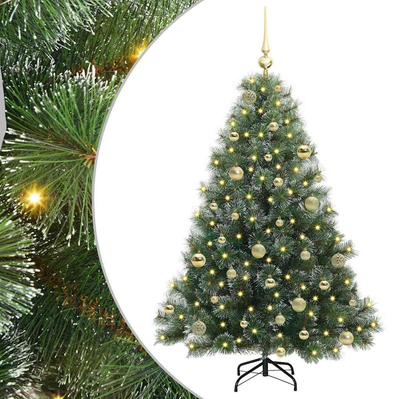 Load image into Gallery viewer, Vidaxl kunstkerstboom met 150 led met standaard groen 150 cm pe en pvc
