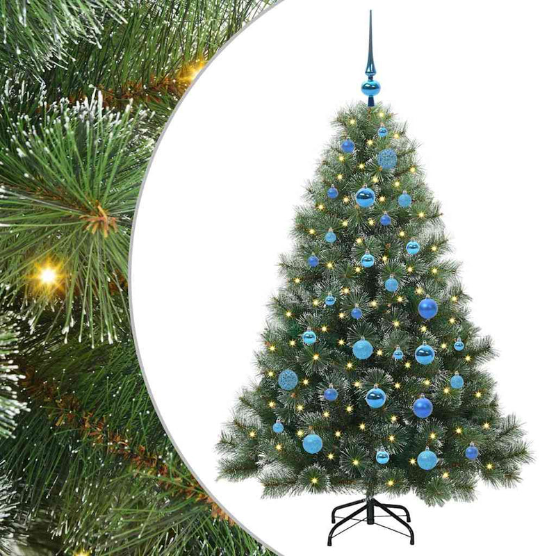 Load image into Gallery viewer, Vidaxl kunstkerstboom met 150 led met standaard groen 150 cm pe en pvc
