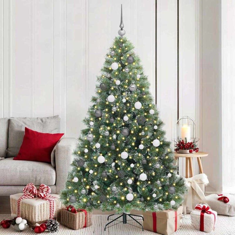 Load image into Gallery viewer, Vidaxl kunstkerstboom met 300 led met standaard groen 180 cm pe en pvc