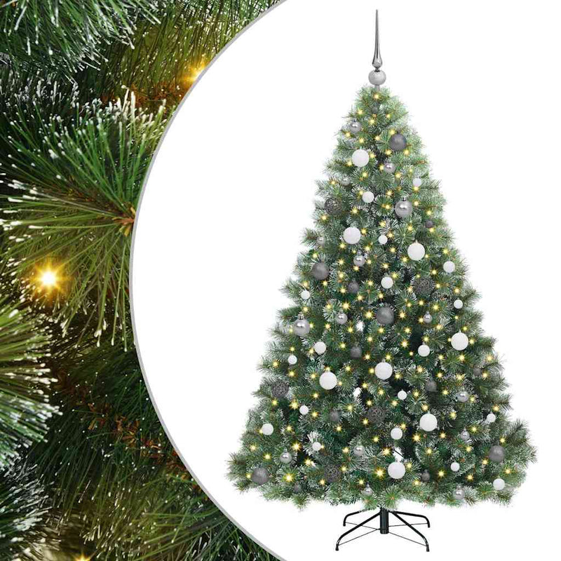 Load image into Gallery viewer, Vidaxl kunstkerstboom met 300 led met standaard groen 180 cm pe en pvc