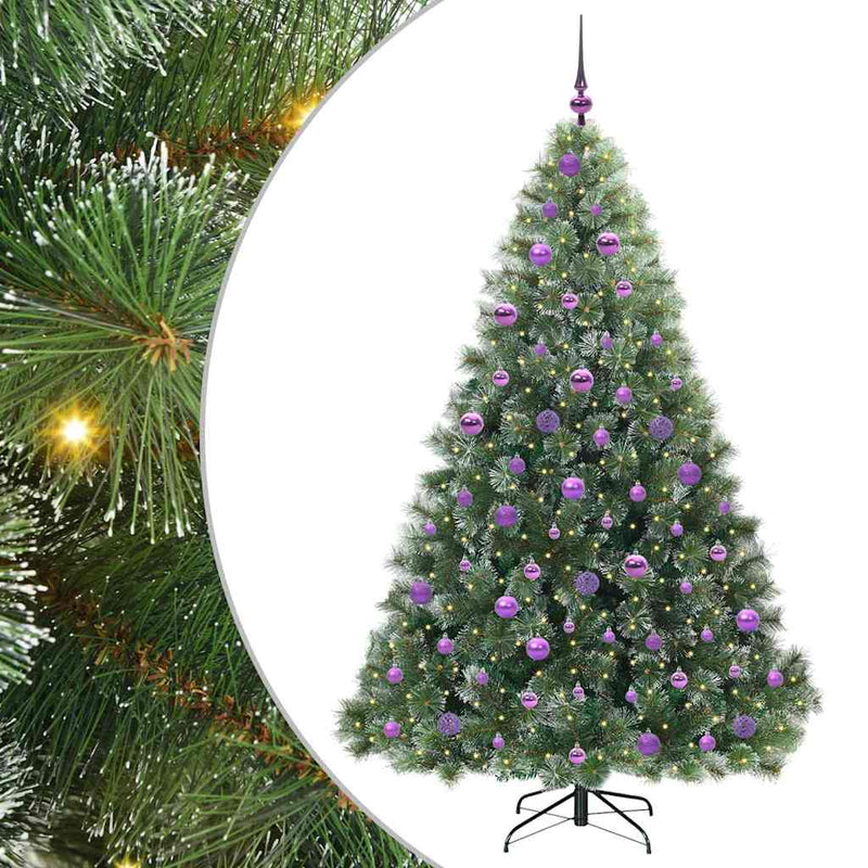Load image into Gallery viewer, Vidaxl kunstkerstboom met 300 led met standaard groen 180 cm pe en pvc