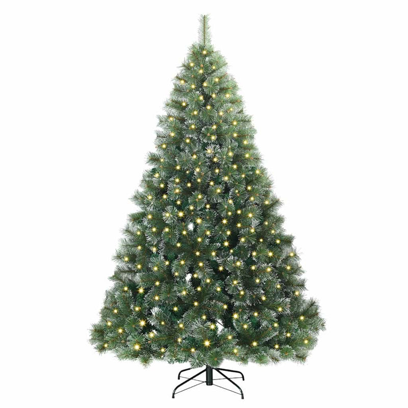 Load image into Gallery viewer, Vidaxl kunstkerstboom met 300 led met standaard groen 210 cm pe en pvc
