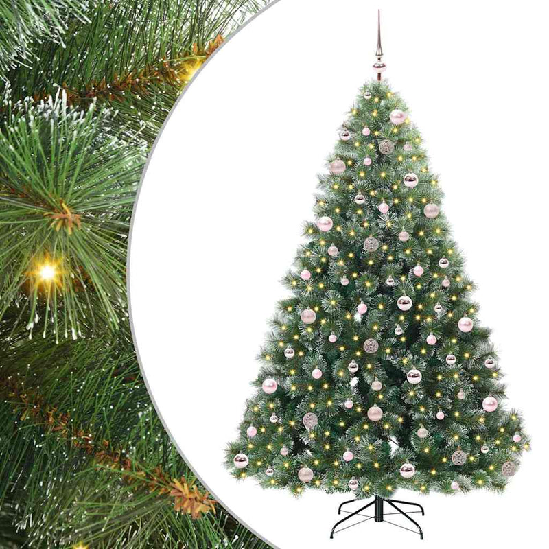 Load image into Gallery viewer, Vidaxl kunstkerstboom met 300 led met standaard groen 210 cm pe en pvc