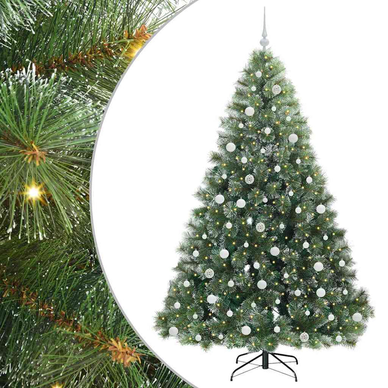 Load image into Gallery viewer, Vidaxl kunstkerstboom met 300 led met standaard groen 210 cm pe en pvc