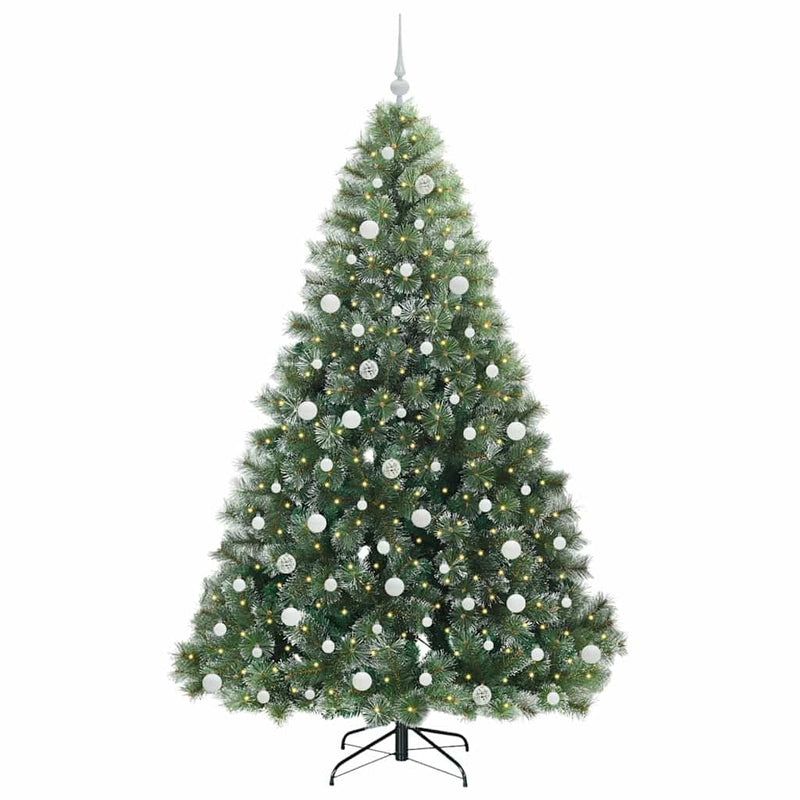 Load image into Gallery viewer, Vidaxl kunstkerstboom met 300 led met standaard groen 210 cm pe en pvc