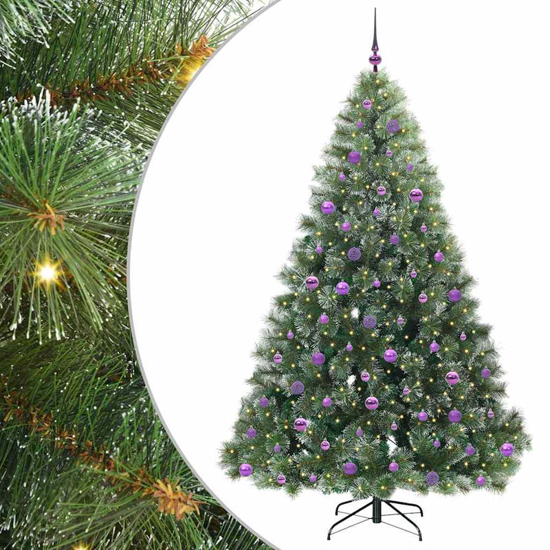 Load image into Gallery viewer, Vidaxl kunstkerstboom met 300 led met standaard groen 210 cm pe en pvc