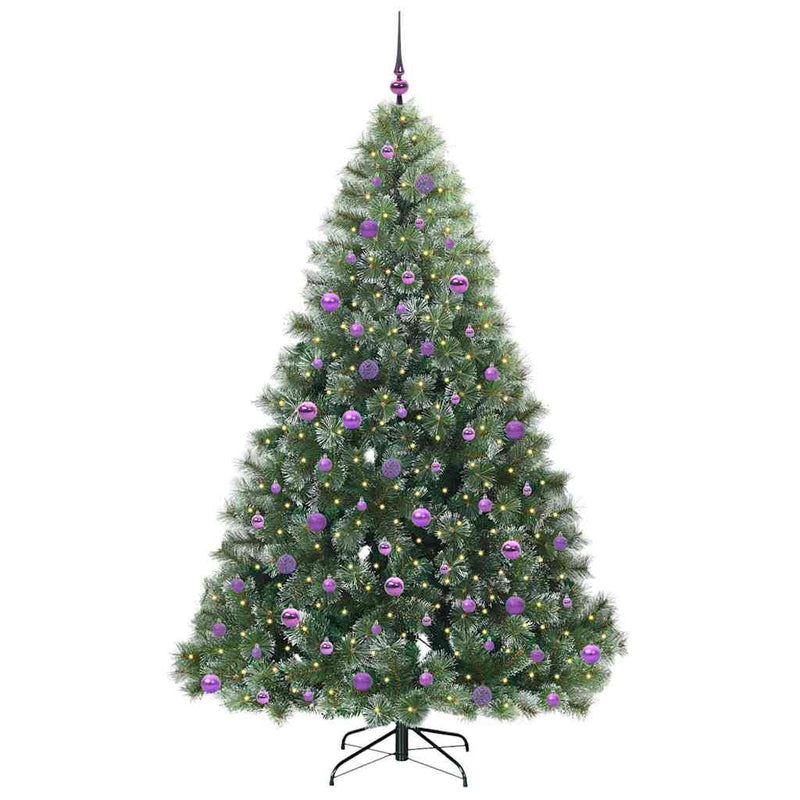 Load image into Gallery viewer, Vidaxl kunstkerstboom met 300 led met standaard groen 210 cm pe en pvc