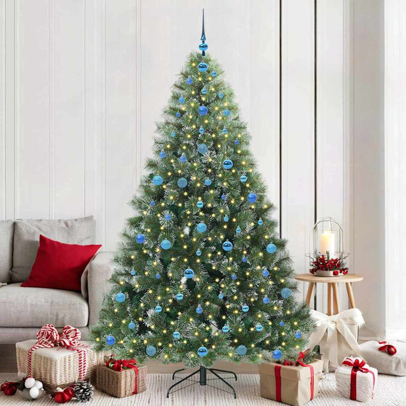 Load image into Gallery viewer, Vidaxl kunstkerstboom met 300 led met standaard groen 210 cm pe en pvc