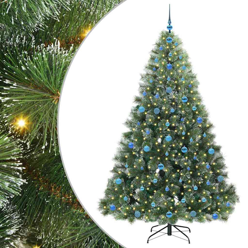 Load image into Gallery viewer, Vidaxl kunstkerstboom met 300 led met standaard groen 210 cm pe en pvc