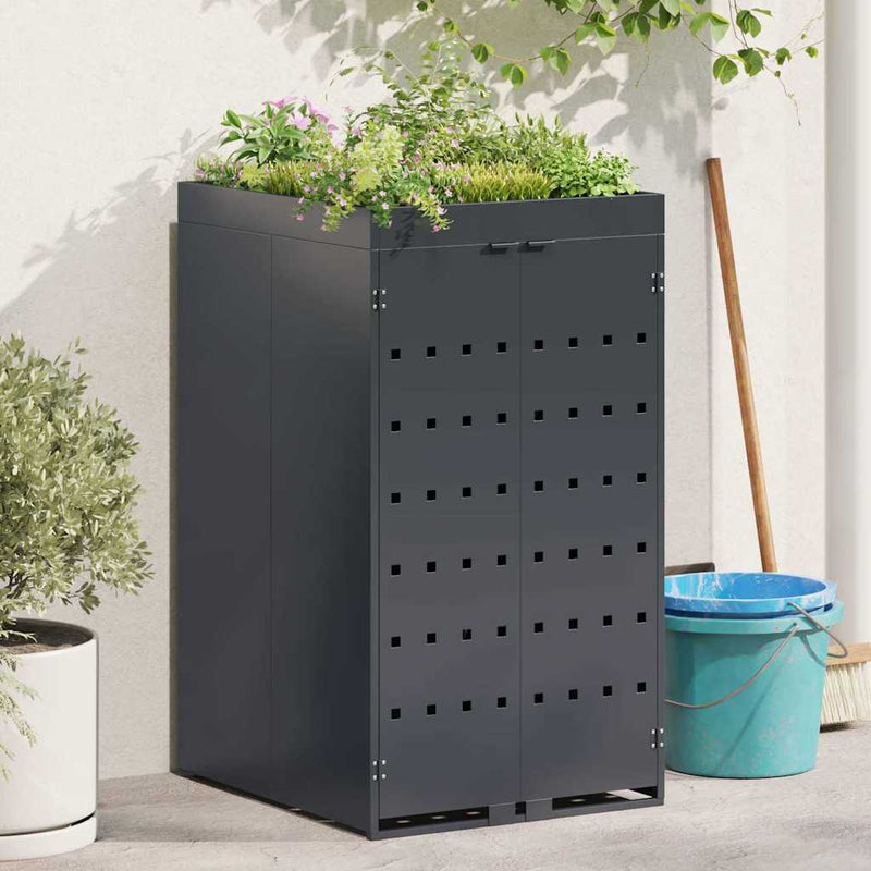 Load image into Gallery viewer, Vidaxl zwenkwagen opslag met plantenbakdak voor enkel 240l bak