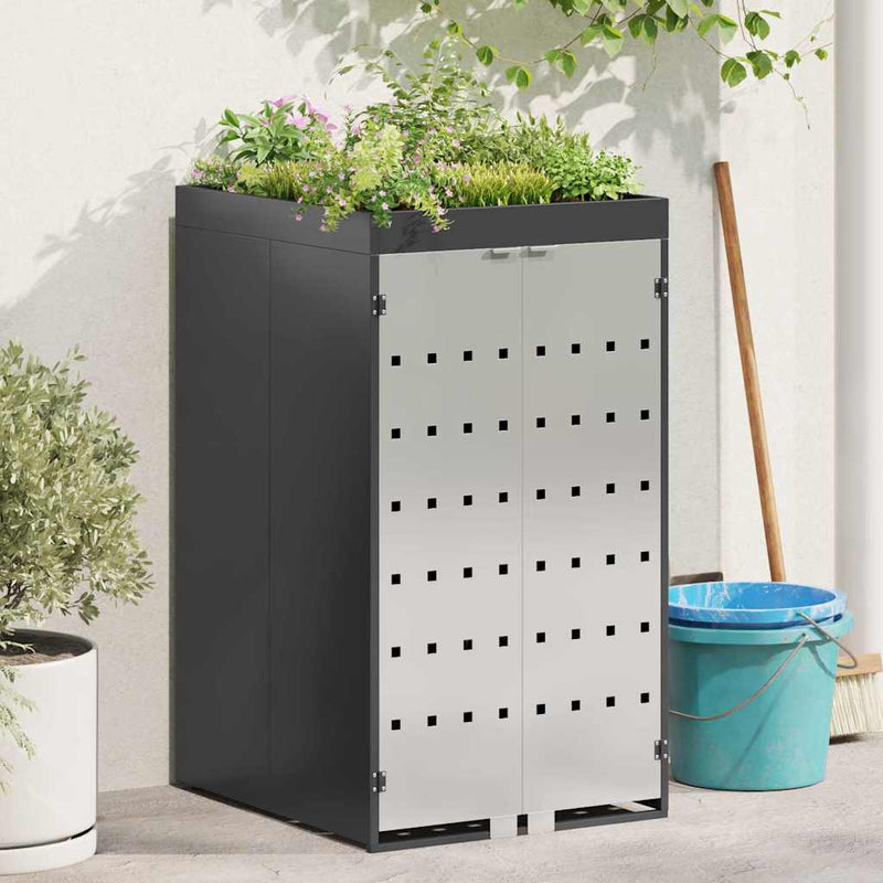 Load image into Gallery viewer, Vidaxl afvalcontaineropslag met plantenbakdak voor 240l container
