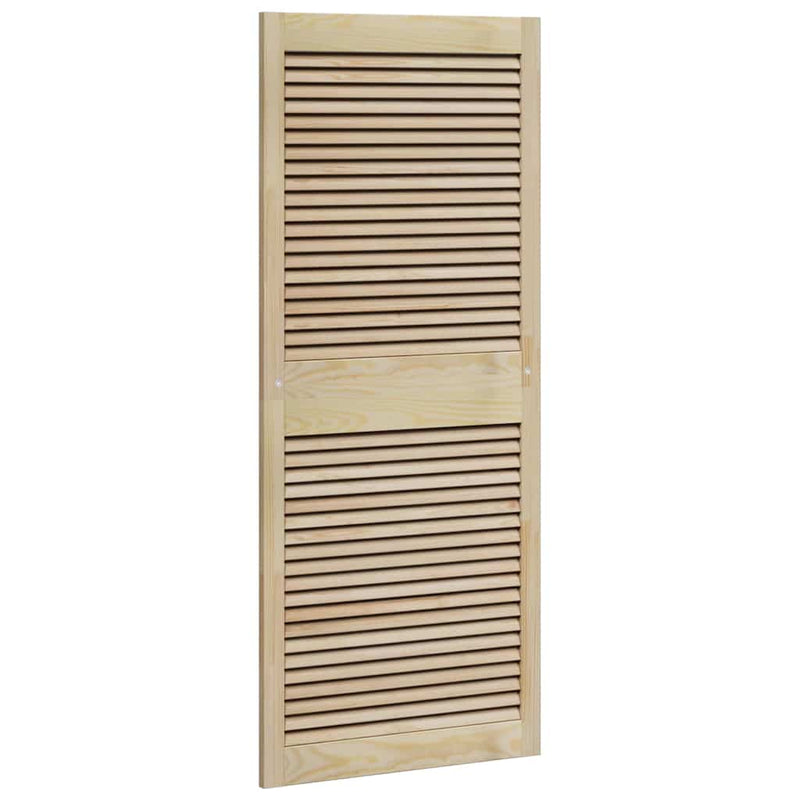 Load image into Gallery viewer, Vidaxl kastdeur naturel 140,5 x 2,1 x 59,5 cm massief grenenhout