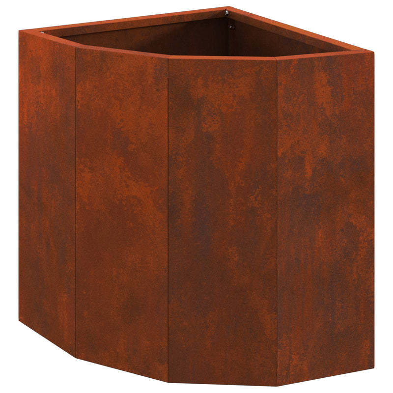Load image into Gallery viewer, Vidaxl hoek plantbak roestig 30 x 30 x 35 cm cortenstaal