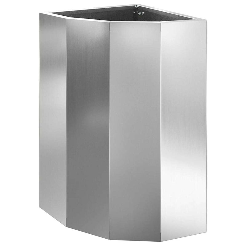 Load image into Gallery viewer, Vidaxl hoek plantbak zilver 30 x 30 x 50 cm gegalvaniseerd staal