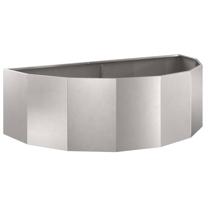 Load image into Gallery viewer, Vidaxl plantenbak zilver 120 x 60 x 35 cm roestvrij staal