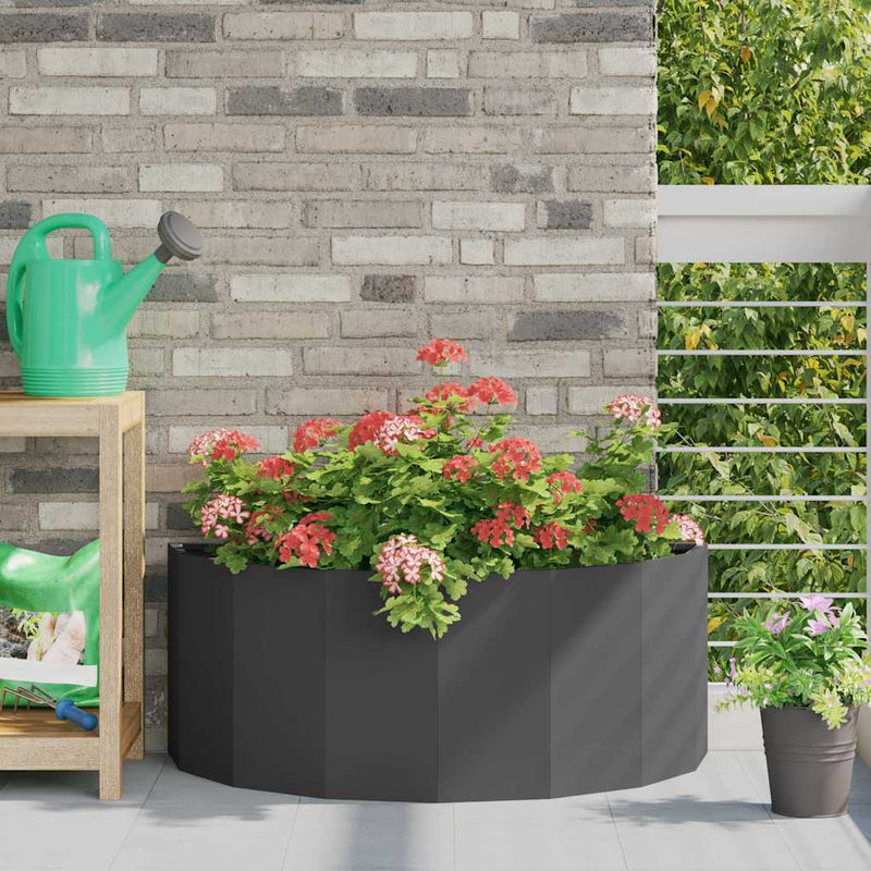 Load image into Gallery viewer, Vidaxl plantenbak zwart 90 x 45 x 35 cm staal