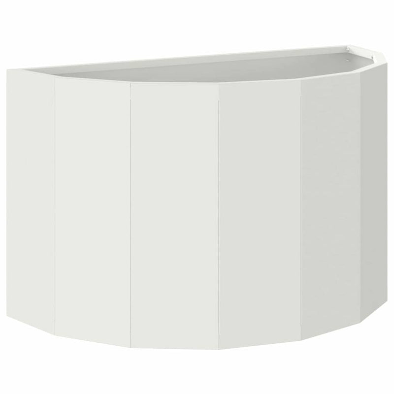 Load image into Gallery viewer, Vidaxl plantenbak wit 60 x 30 x 35 cm staal