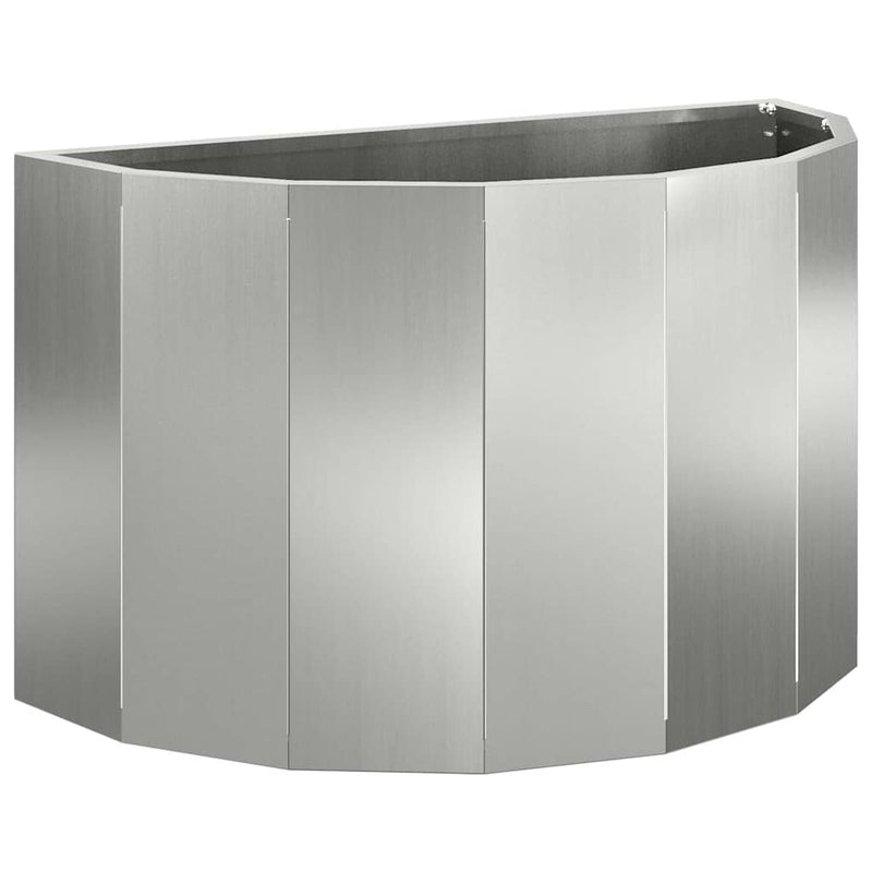 Load image into Gallery viewer, Vidaxl plantenbak zilver 60 x 30 x 35 cm gegalvaniseerd staal