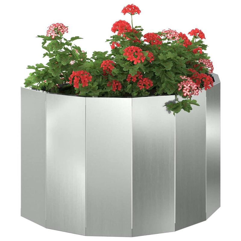 Load image into Gallery viewer, Vidaxl plantenbak zilver 60 x 30 x 35 cm gegalvaniseerd staal