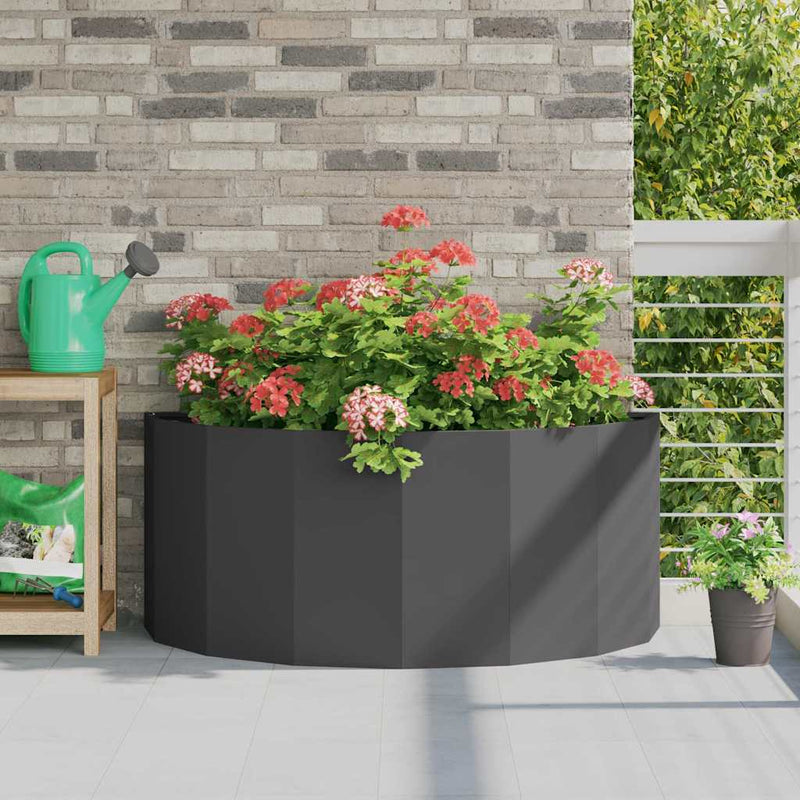 Load image into Gallery viewer, Vidaxl plantenbak zwart 120 x 60 x 50 cm staal