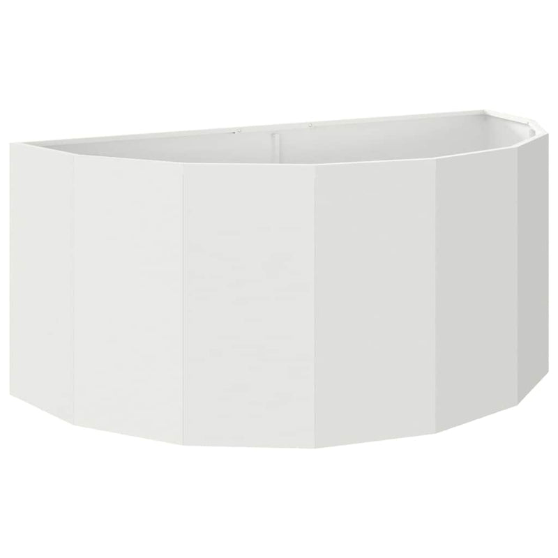 Load image into Gallery viewer, Vidaxl plantenbak wit 120 x 60 x 50 cm staal