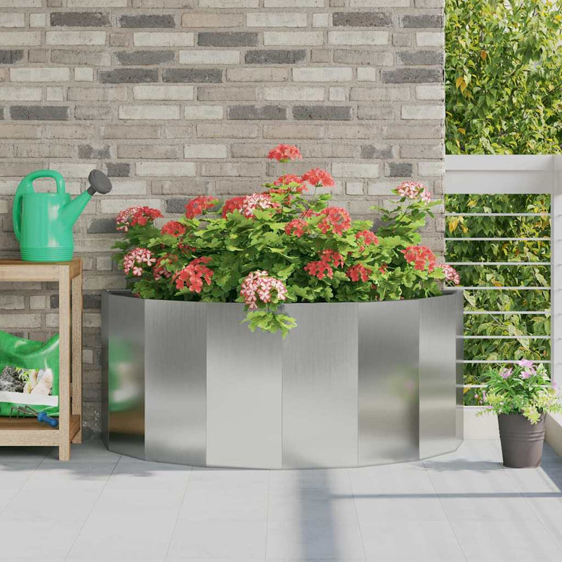 Load image into Gallery viewer, Vidaxl plantenbak zilver 120 x 60 x 50 cm gegalvaniseerd staal