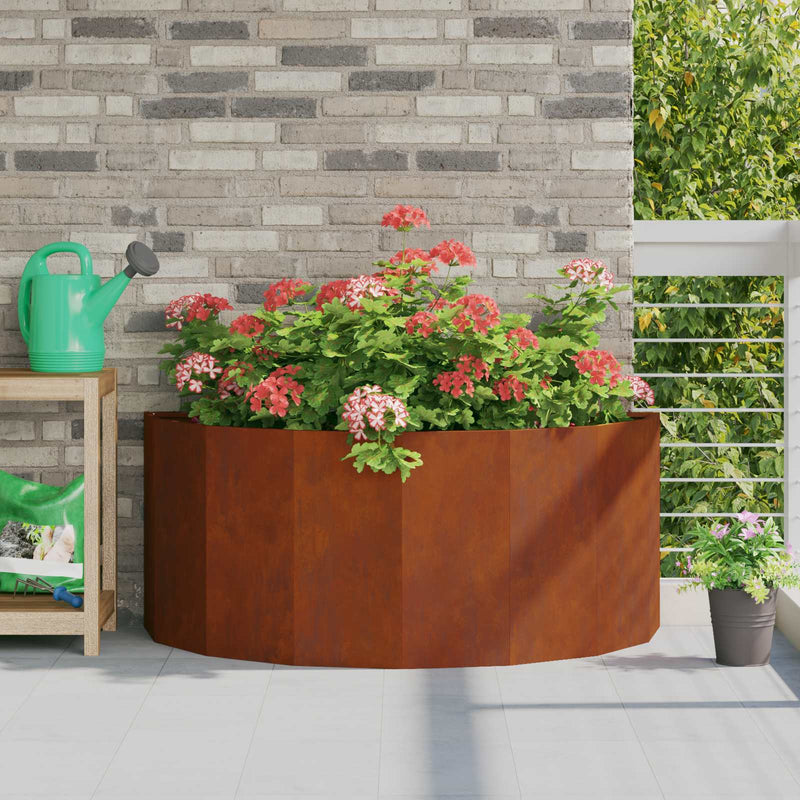 Load image into Gallery viewer, Vidaxl plantenbak roestig 120 x 60 x 50 cm cortenstaal