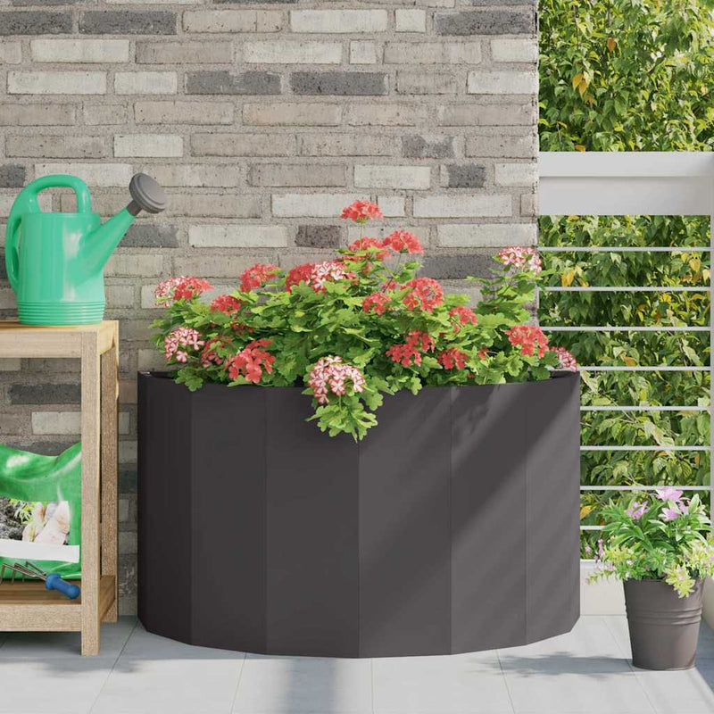 Load image into Gallery viewer, Vidaxl plantenbak zwart 90 x 45 x 50 cm staal