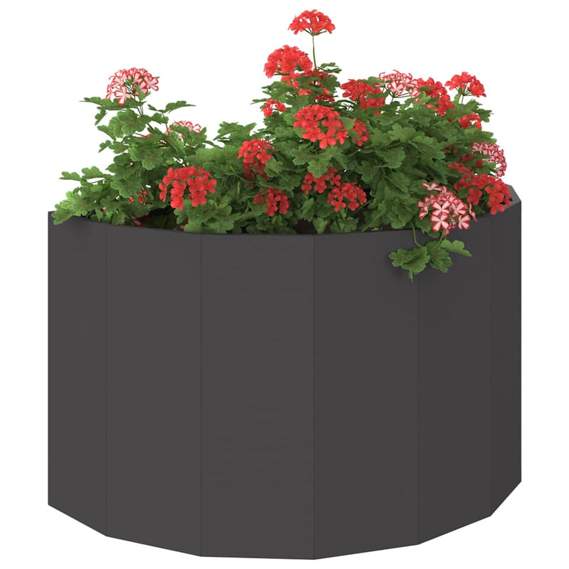 Load image into Gallery viewer, Vidaxl plantenbak zwart 90 x 45 x 50 cm staal
