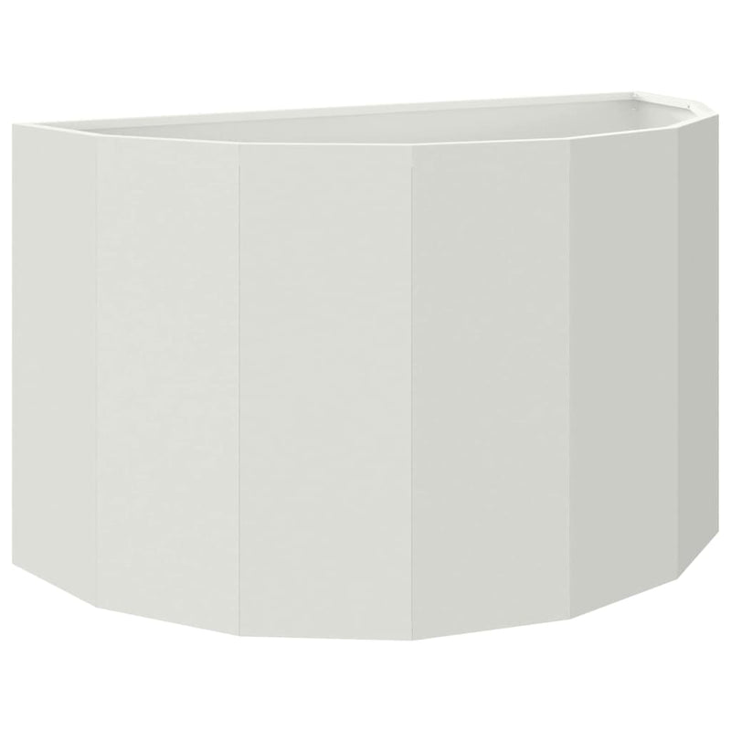 Load image into Gallery viewer, Vidaxl plantenbak wit 90 x 45 x 50 cm staal