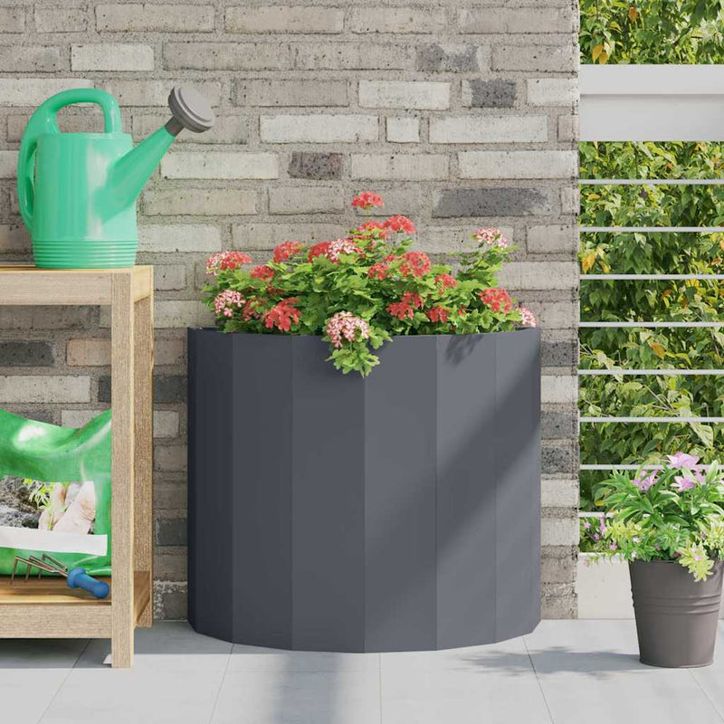 Load image into Gallery viewer, Vidaxl plantenbak antraciet 60 x 30 x 50 cm staal