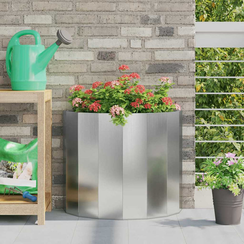 Load image into Gallery viewer, Vidaxl plantenbak zilver 60 x 30 x 50 cm gegalvaniseerd staal